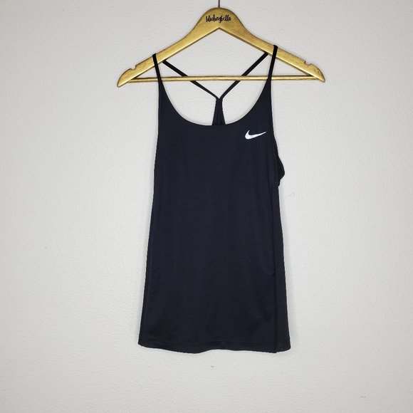 Nike Tops - Nike Black T Strap Workout Tank